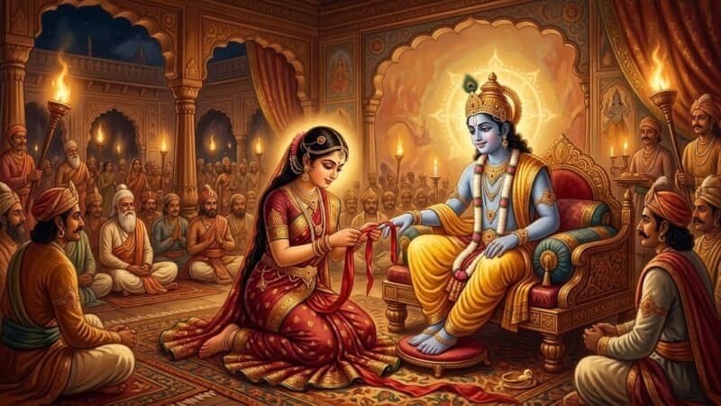 रक्षाबंधन की पौराणिक कहानी: वो धागा जो कृष्ण ने कभी उतारा नहीं